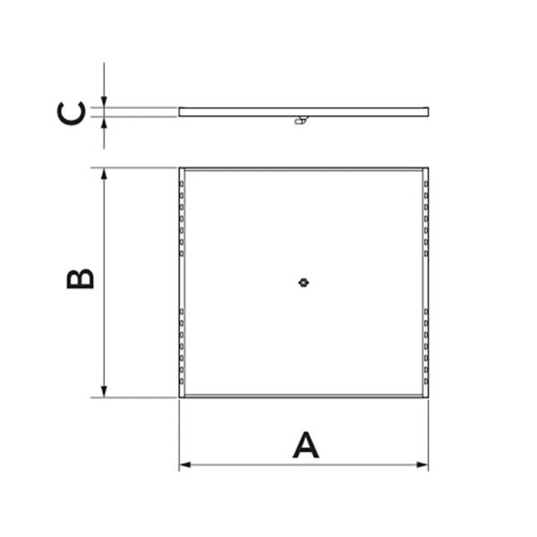 Tava de scurgere a condensului cu cablu de incalzire pentru sistem de sustinere Genius