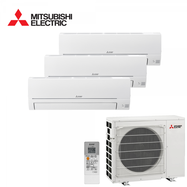 Mitsubishi Electric MXZ-3HA50 +2xMSZ-HR25K +MSZ-HR35K triplu split smart Inverter 18000BTU