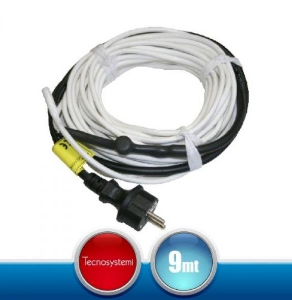 Cablu de incalzire anti-inghet din silicon cu senzor termic incorporat 9 MT 11125145