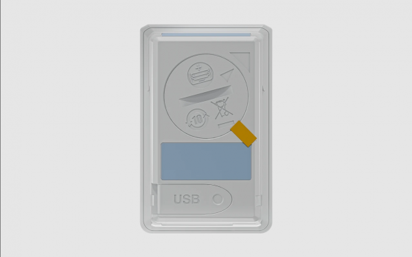 testo 174 T - Mini înregistrator de date pentru temperatură cu USB-C și software pentru PC (alb)