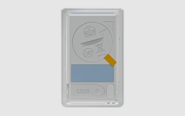 testo 174 H - Mini înregistrator de date pentru temperatură și umiditate cu USB-C și software pentru PC (alb)