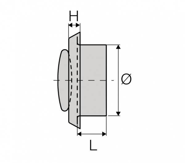 Valvă de admisie/evacuare aer pentru sistem HRV, Ø125 mm