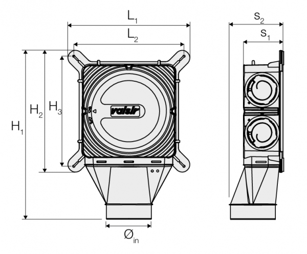Cutie de distribuție aer AriaSilent Box 6 Compact pentru HRV