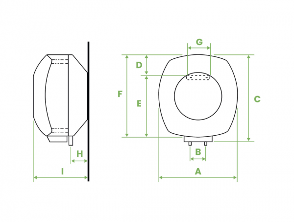 Boiler electric 30L 1,5 kW Bandini Made in Italy