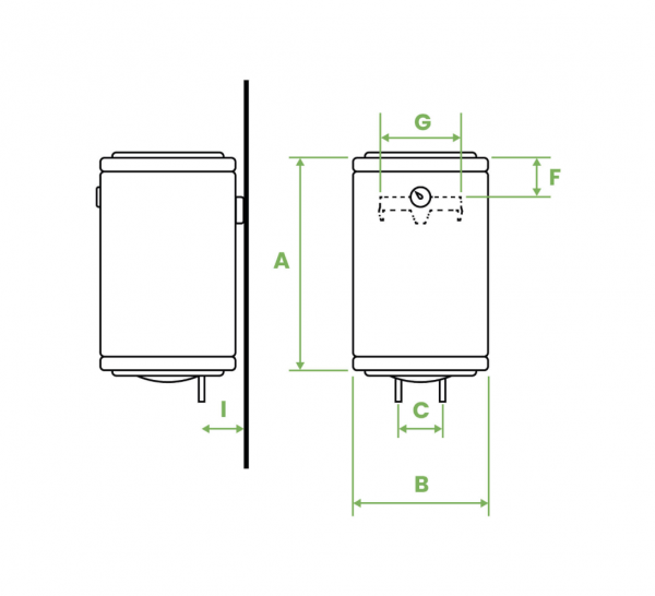Boiler electric 100L 2 kW Bandini Made in Italy