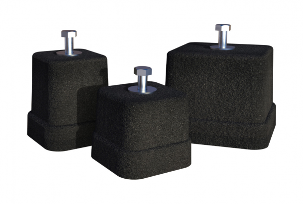 Suport de podea vulcanizat SPK 150 80x80x80