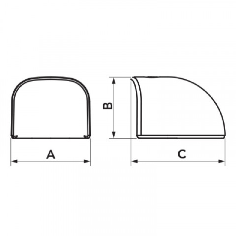 Terminatie cu cot OPTIMA TC TC62 - OPT WHITE