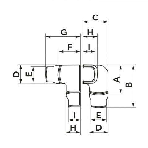 Curba canal de rotatie stanga MRS 75-OPT WHITE