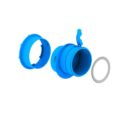 Conector pentru furtun pentru caseta si plenum Ø75 mm si Ø92 mm