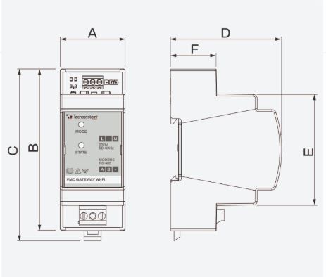 Controler Wifi VMC TS HRVU - ERVU  pentru recuperator de caldura centralizat Tecnosystemi