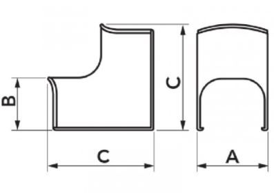 Curba unghi interior OPTIMA GRI ANTR. CAI 75-OPT