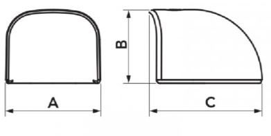 Terminatie cu cot OPTIMA GRI TC 75-OPT SCD100176