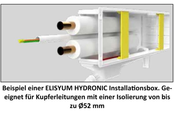 Cutie de instalare incasabila ELISYUM HYDRONIC ELITE cu tava de condens pentru aer conditionat (SCD200002)