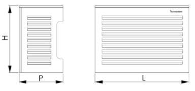 Protectie estetica TS-COVER pentru unitati exterioare cu acoperis inclinat 5° SMALL