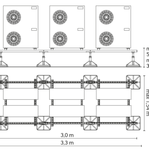 Sistem de sustinere a unitatilor exterioare mari 3000x1200 9794-863-99