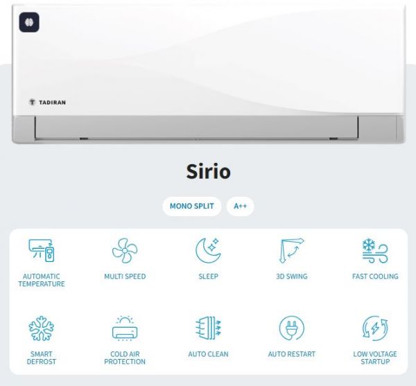 Climatizator Tadiran SIRIO 12000 BTU TAD-SIRIOIDU35IT/TAD-SIRIOODU35IT