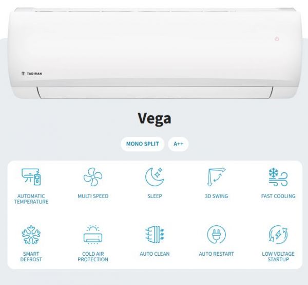 Climatizator Tadiran VEGA 9000 BTU TAD-VEGAIDU-25IT/TAD-VEGAODU25IT